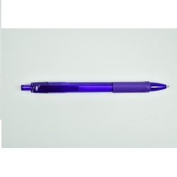 Purple Colored Pen With Rubber Grip